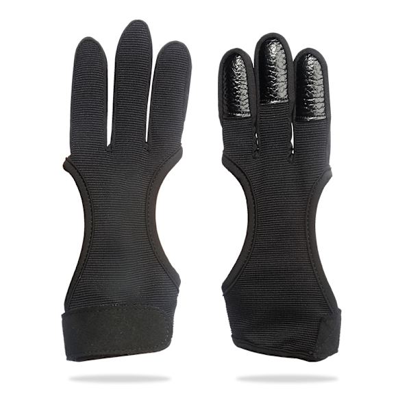 ##/Bueglede, skridsikker åndbar skydehandsker med tre fingre##/