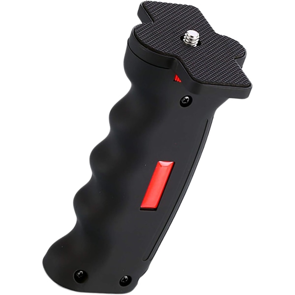 12 x 5 cm - Svart stabiliserande grepp - Med 1/4\" skruv och gänga