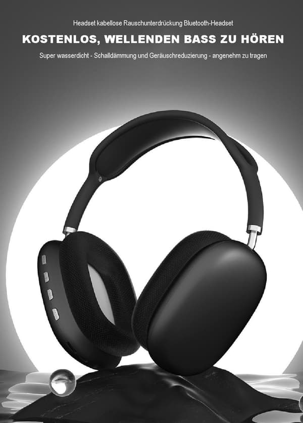 Hodemmontert trådløst Bluetooth-headset