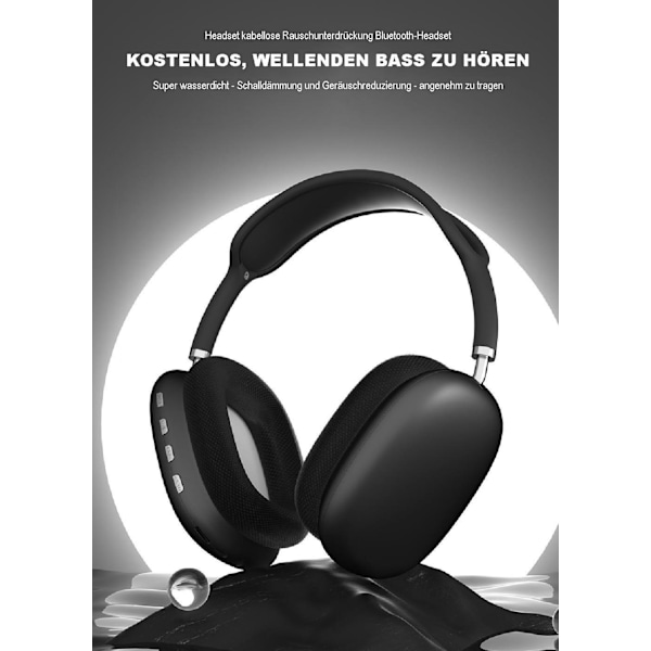 Hovedmonteret trådløst Bluetooth headset hovedtelefoner