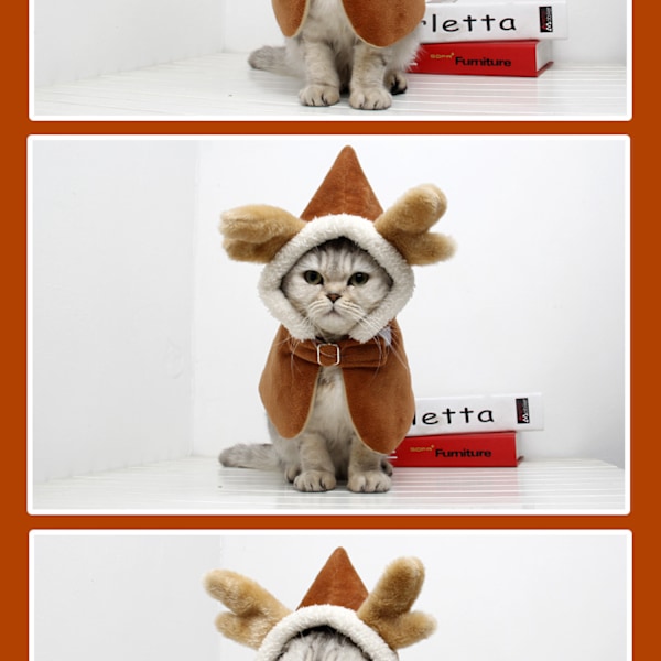 ##/Julkapp för katt med älghorn##/