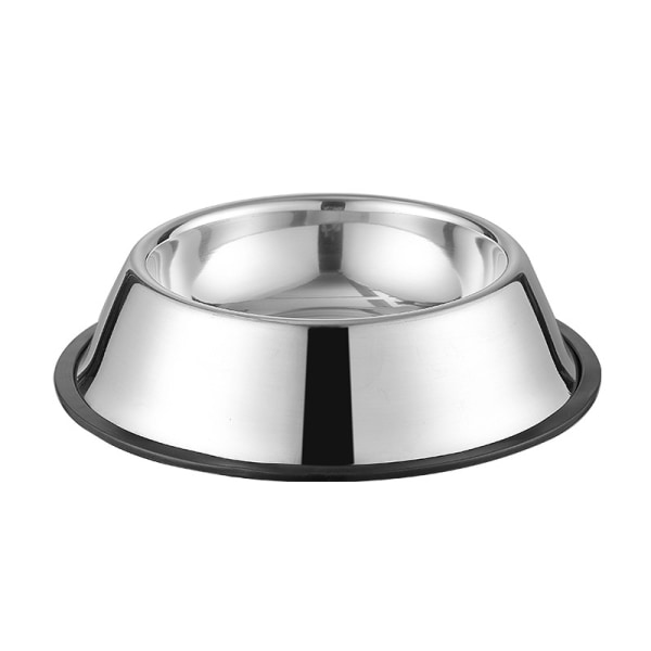 Hundskål i rostfritt stål (11 x 3 tum)