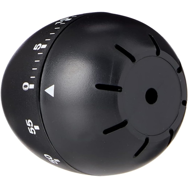 Lotde 4 Svart Äggformad Mekanisk Timer