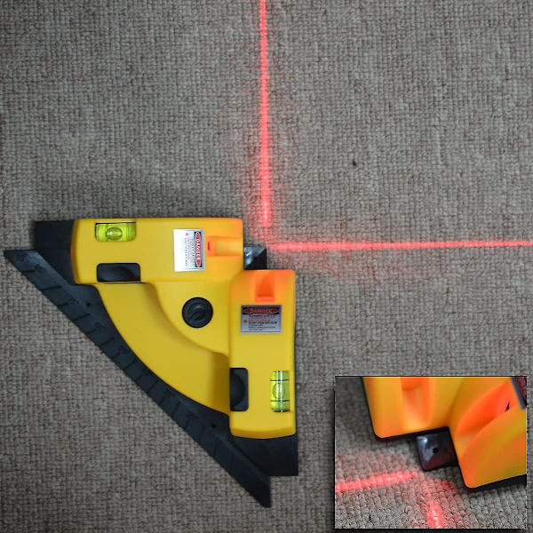Vinkelrät 90 Graders Vertikal Horisontell Laserlinjeprojektion S