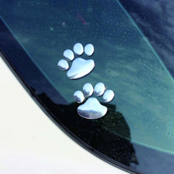5 Par Bear Dog Paw Dyre 3D Fodspor Bilstickere til Bil De