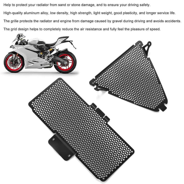 Motorcykel Nedre Kylargrill Skydd Ram Aluminiumlegering Ersättning för Ducati Panigale V2 2020+