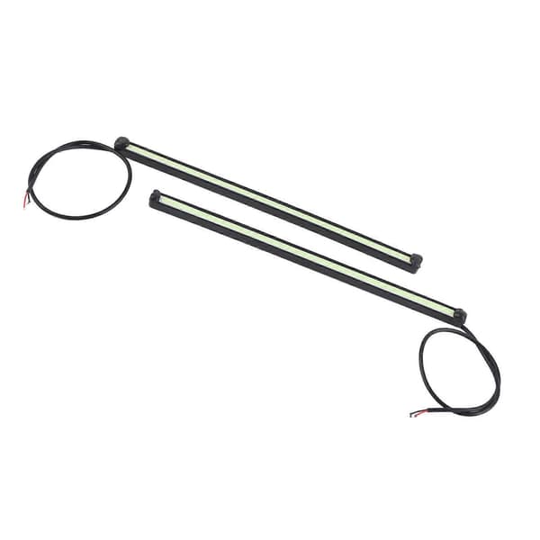 Vattentät COB varselljus Hög ljusstyrka LED DRL Bilmodifieringslampa 21CM Isblå