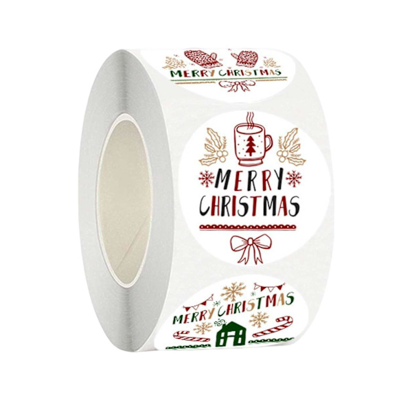 &Glædelig Jul Stickers Festgave Etiketter Håndværk Gaveæske Til Dekoration Stylea&