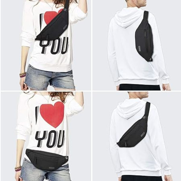 Vyötärövyö Juoksuvyö Miehille Naisille Unisex Bum Bag with