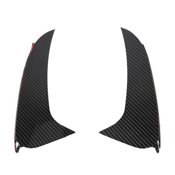 2 stk. Bakre Støtfanger Spoiler Luftventil Deksel Nedre Luftventil Deksel Trim Ramme Erstatning for Benz CLS?Klasse W218 C218 Karbonfiber Stil