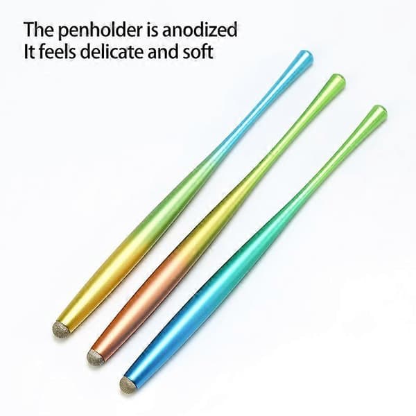Pekskärmspenna Utbytbart Stift Gradientfärg Universell Känslig Liten Midjeform Skrivande Aluminiumlegering Surfplatta Pekskärm Kapacitiv Penna D