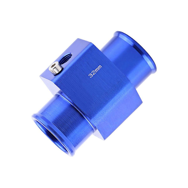 Universal Metal Bil Vand Temp Fælles Rør Slange Temperatur Sensor Adapter Blå 32mm