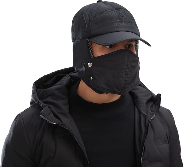 Vinter Trapper Lue Vindtett Pilotlue Vinter Chapka Øreklaff T