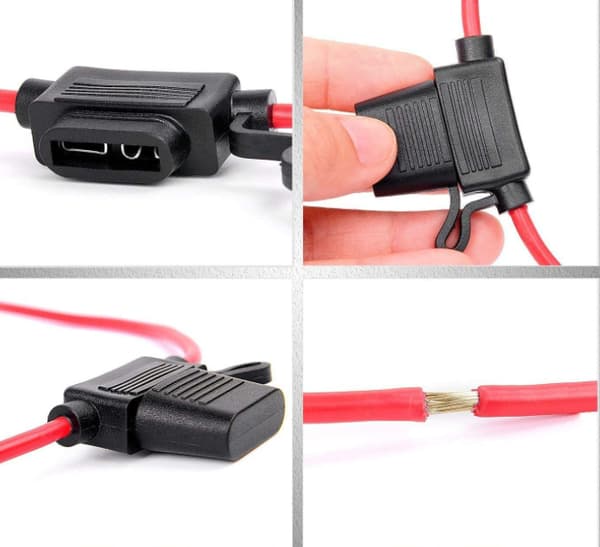 8-osainen sulakepesä 12 V vedenpitävä 14AWG 20 ampeerin autosulake