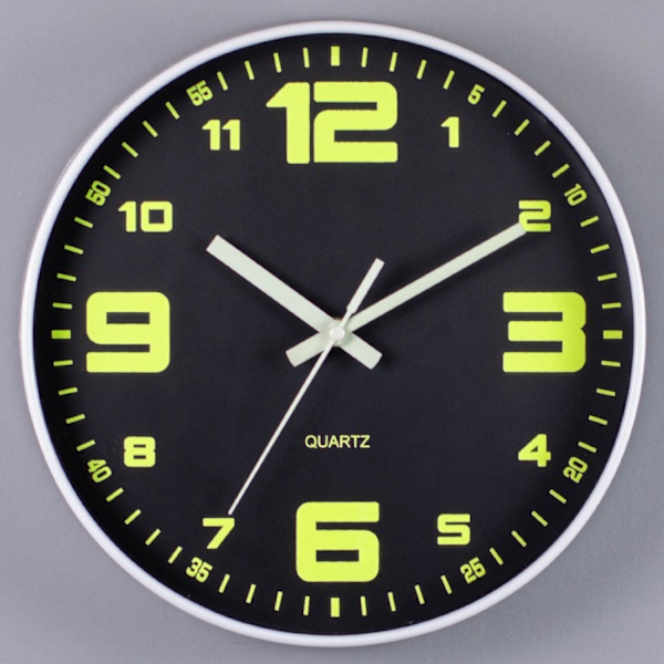 ##/Lysende digital veggklokke, lydløs##/