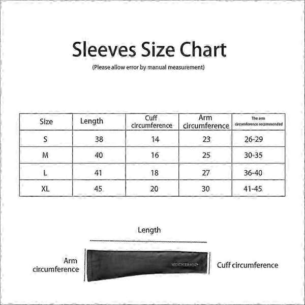 Unisex Armvarmere Kompression UV Beskyttelse UPF 50 Ultra Elastisk Is Silke Armvarmere til Fitness C