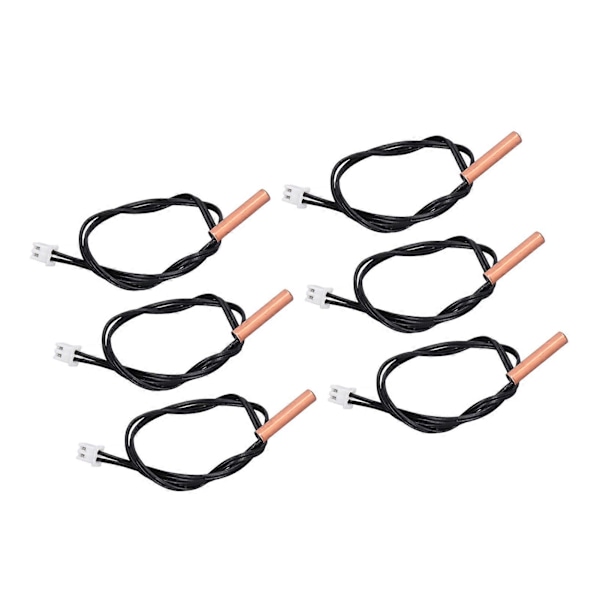 10 stk. 10K Tempsensor Probe PVC Kobber Vanntett NTC Termistorprober for Klimaanlegg