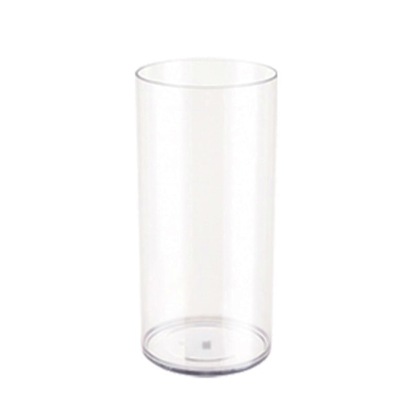 Klar Cylinderformad Vas Bröllopsfest Matbord Centerpiece Hydroponisk Blomhållare Transparent Växtbehållare Dekoration 25cm