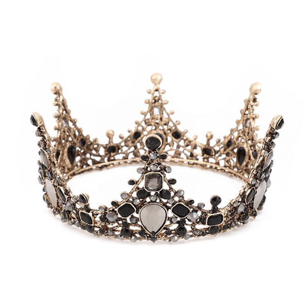 ##/Svart strass-krona##/