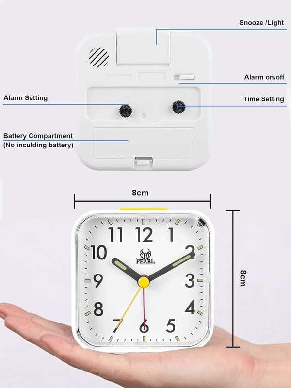 Hiljainen Analogi Pieni Matkakello Hiljainen Ei Tikaa Tabletti