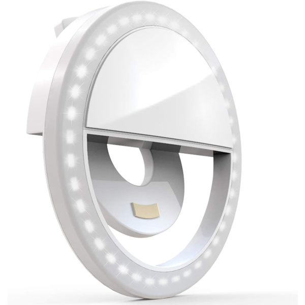 Klips på Selfie Ringlys [Laderbart batteri] med 36 LED for