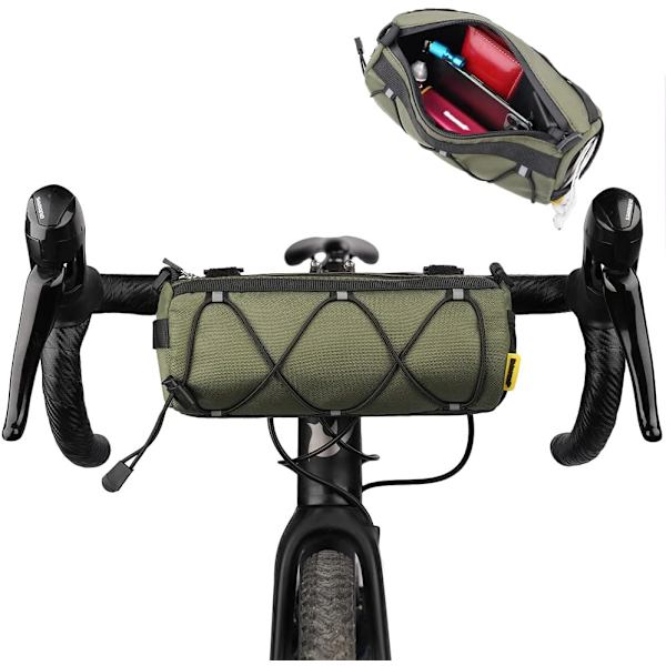Grøn - 1 stk., Styrbåndstaske - MTB Opbevaringstaske - Pro Landevejscykel Sho