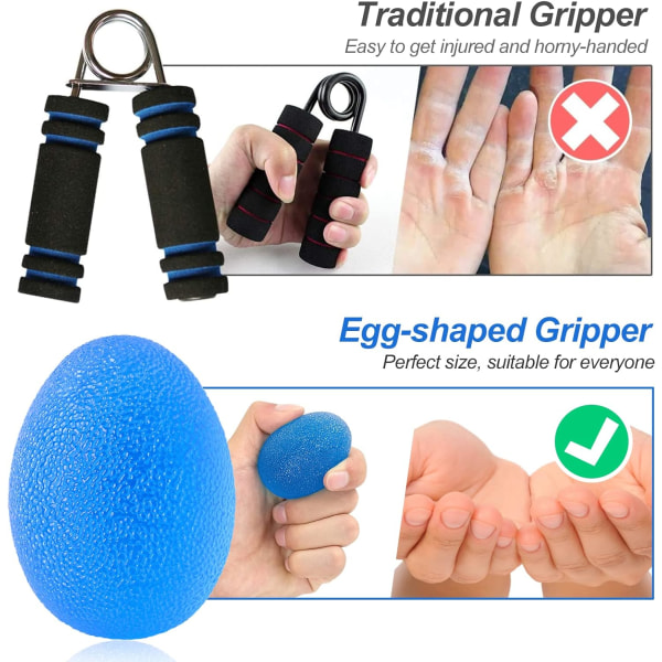 Pakke med 3 Anti-Stress Bolde, Anti-Stress Bold med Forskellig Hårdhed