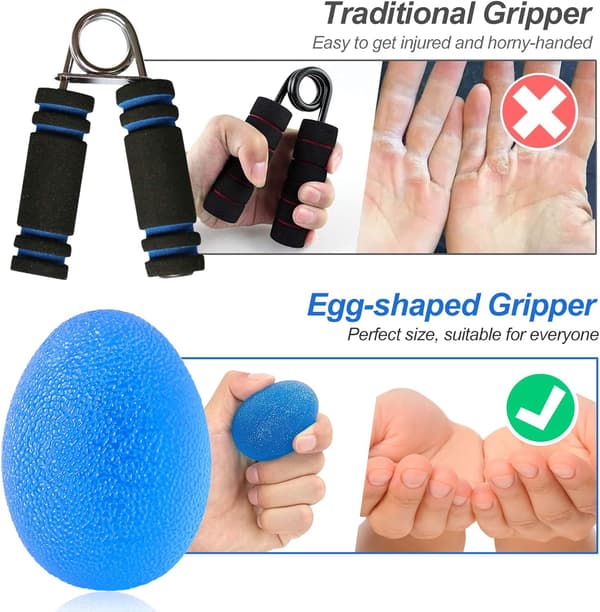 Stressbollar, Olika Hårdhetsgrader, Handrehabilitering