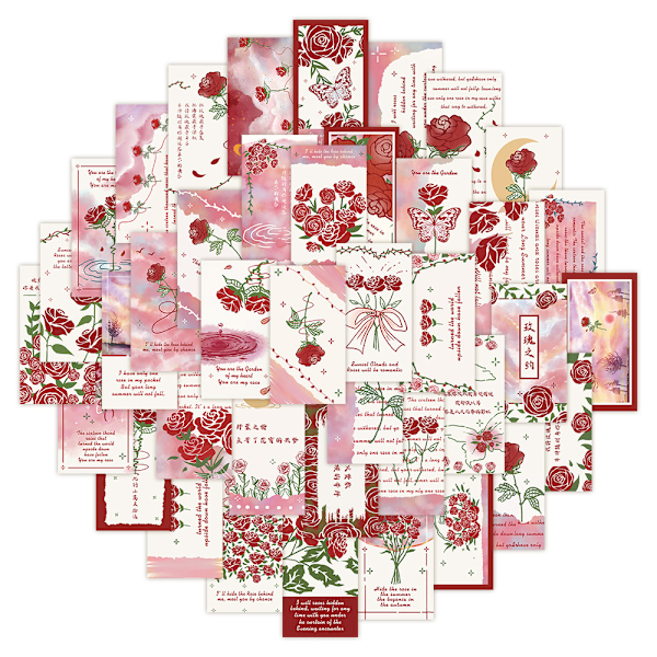 ##/60 Rosa Sigill-dekaler, Dekaler för Bärbar Dator##/