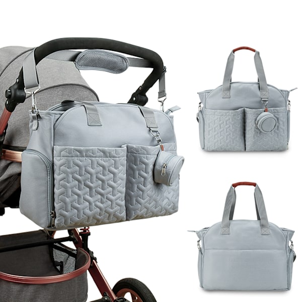 ##/Blå babyväska för bröstpump##/
