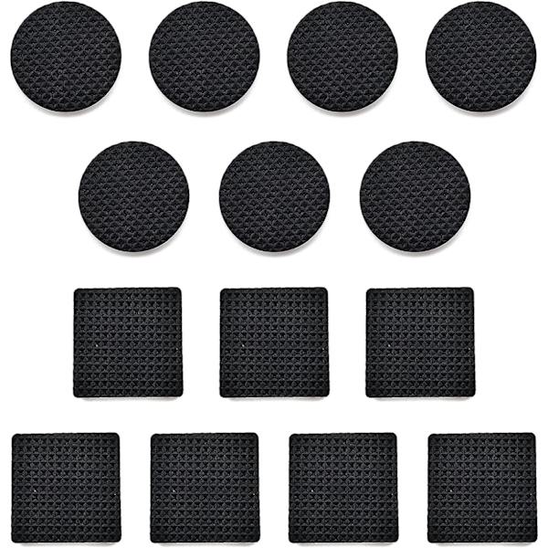 64 stycken halkfria gummipads, gummifötter självhäftande pads Fu