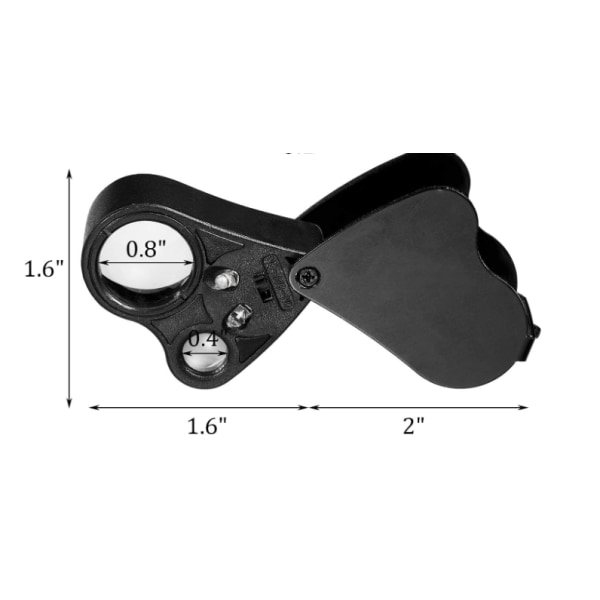 Juvelerare Magnifier Illuminated Jewelers Eye Magnifier 30X 60X Loop