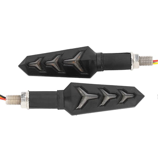 4 STK Motorcykel Y Formet Flydende Blinklys LED Dobbelt Farve IP66 Vandtæt Universal Modifikation