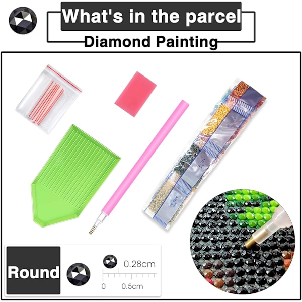 ##/Jul 5D diamantmålning kit, 12x16 tum, julklapp##/