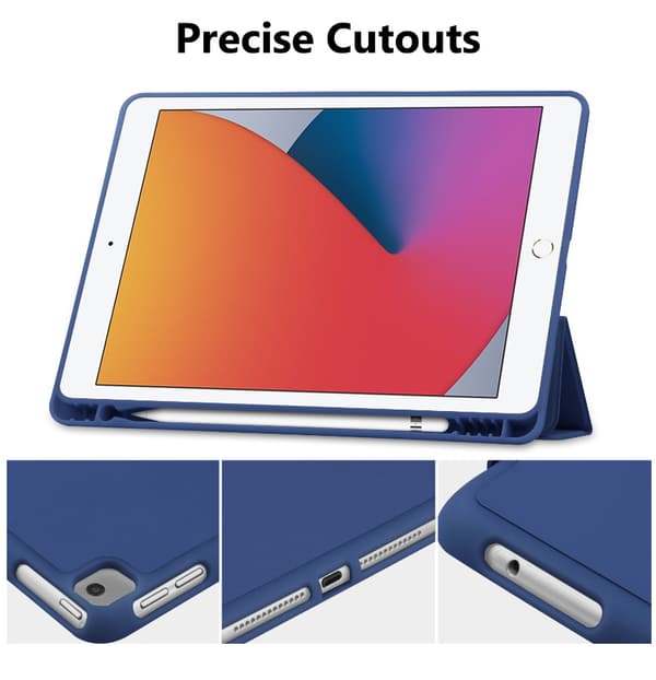 Fodral för iPad 10.2/10.5 iPad 8:e generationen 2020 iPad 7:e generationen 2019 Skyddsfodral Auto Sleep/Wake-Marine Utan iPad