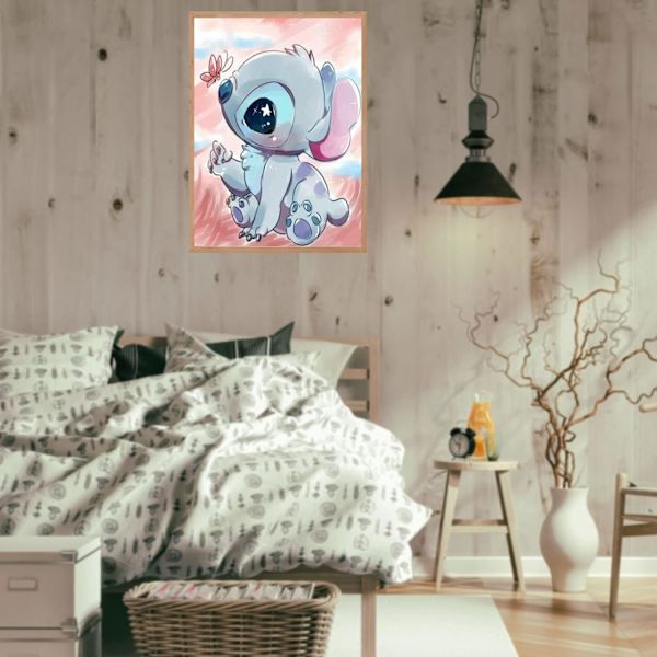 ##/5D diamantmålning-DIY-30x40cm-Super söt liten Stitch##/