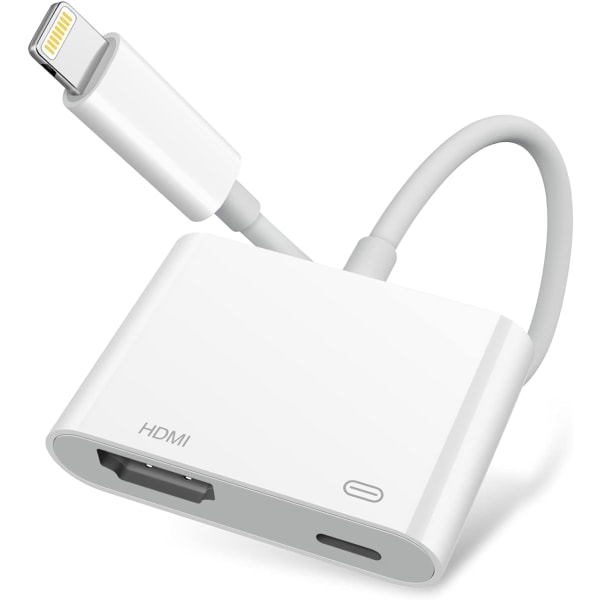 Lightning till HDMI Digital AV-adapter, 1080P Video och Audio Synkronisering