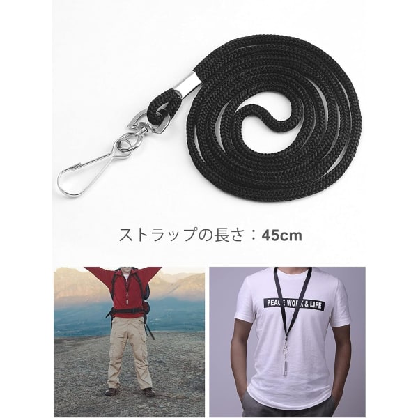 3 Silver Whistle-set, Överlevnadsvissla, Nödvissla, Domare