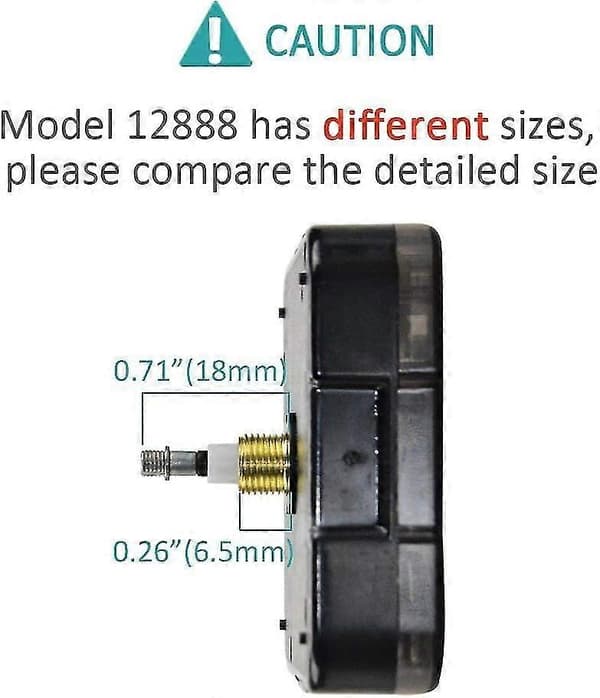 Quartz DIY Väggklocka Urverk Mekanism Batteri DIY Reparationsdelar Ersättning med Visare