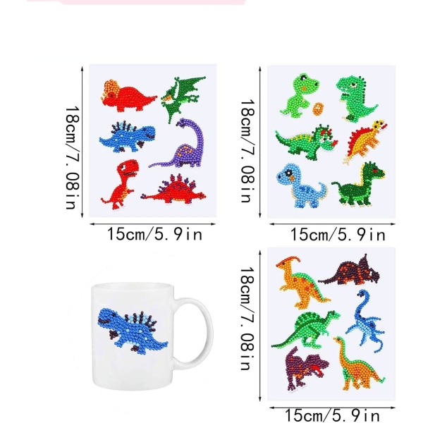 Diamantbroderi Dinosaur Diamantmaleri Børns Diamant