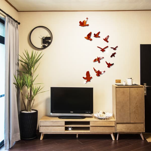/#/Anti-Collision Stickers for bay windows (11 Birds) - Avoid bird strikes or people colliding on windows - Sandblasted/#/