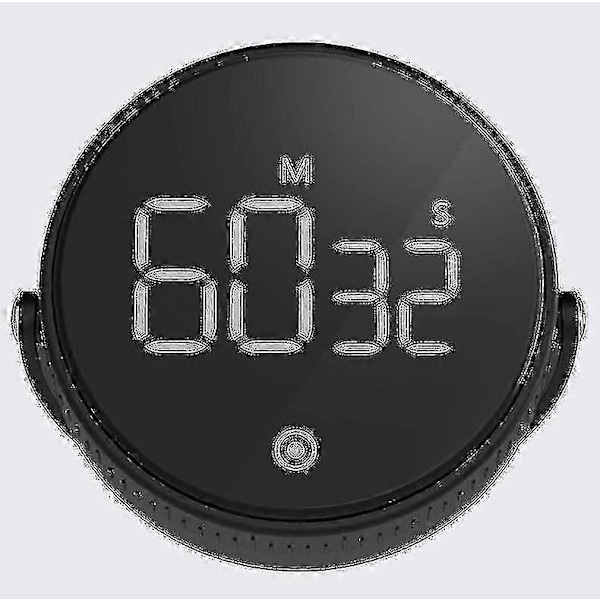 Digital Timer Roterende Køkken Timer Med Magnetisk Base 100 Minutters Timer. Klar LED-skærm Lydprompt Egnet Til Køkkenstudie Og Sport.bl
