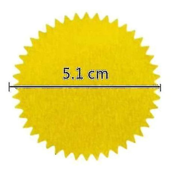 Runde Guld Mailing Label Stickers Rulle, Konvolutforsegling - 2 Tommer (gylden) (500 stk)