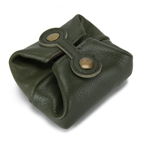 ##/Liten Lädermyntplånbok - PetitVert Vintage Myntplånbok - Läder -1##/