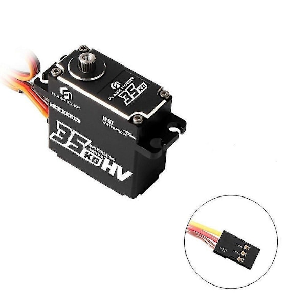 Flashhobby M35BHW 120 35KG Vääntömomentti Vedenkestävä Harjaton Moottori Alumiininen Metallivaihde 25T Varsi Digitaalinen S