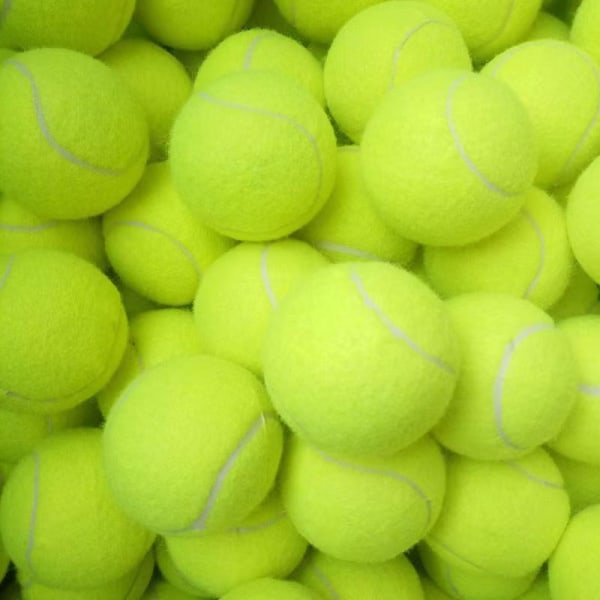 2 styks tennisbolde, startlege grøn, gul, til børn a