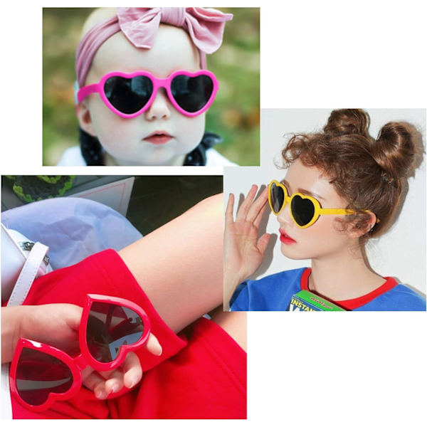 Hjärtglasögon Ljusdiffraktionsglasögon 3D Hjärtan Kreativa Speci
