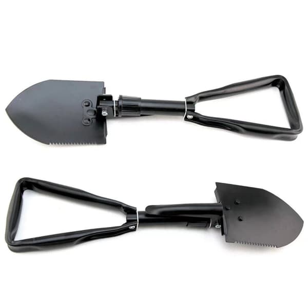 Foldbar spade for camping og fjellklatring, 2 i 1: spade o
