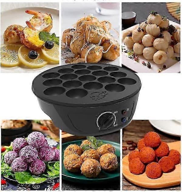 Takoyaki-maskine med temperaturkontrol