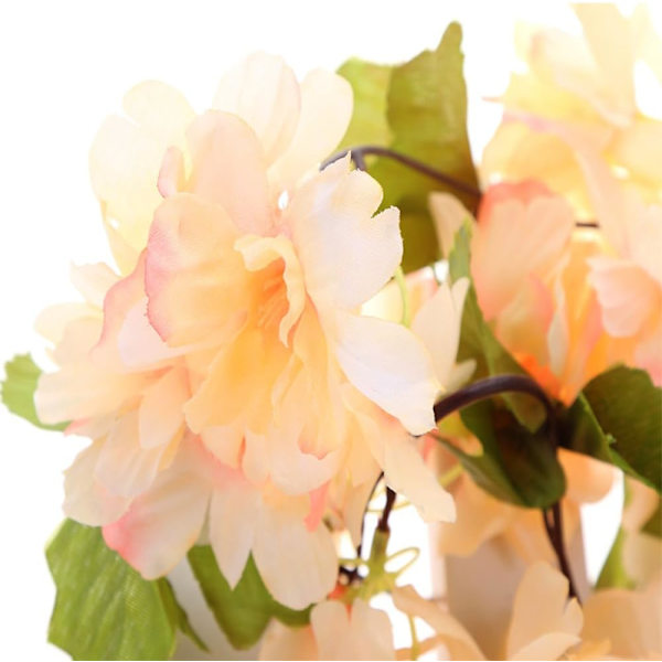 Champagne - 2 stk x 235cm Kunstige Kirsebærblomster Reb Girlande V